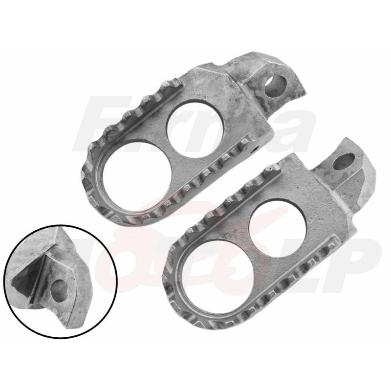 STALOWE SREBRNE PODNÓŻKI STOPKI KAWASAKI KX 125 250 500 KDX 200 220 250