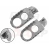 STALOWE SREBRNE PODNÓŻKI STOPKI KAWASAKI KX 125 250 500 KDX 200 220 250