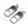 STALOWE SREBRNE PODNÓŻKI STOPKI KAWASAKI KX 125 250 500 KDX 200 220 250
