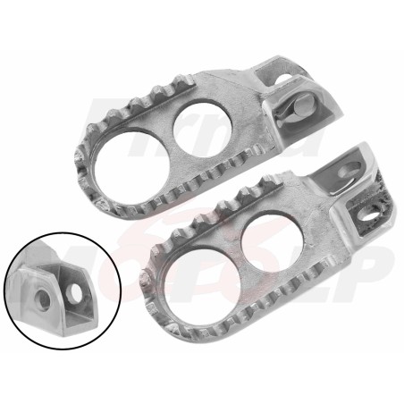 STALOWE SREBRNE PODNÓŻKI STOPKI HONDA CR 125 R 250 R 500 R ROCZNIKI 1988-1994