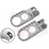 STALOWE SREBRNE PODNÓŻKI STOPKI KAWASAKI KX 125 250 KXF 250 450 KX 250 450 F