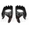 STALOWE CZARNE PODNÓŻKI STOPKI KAWASAKI KLX 250 300 R 650 ROCZNIKI 1993-2007