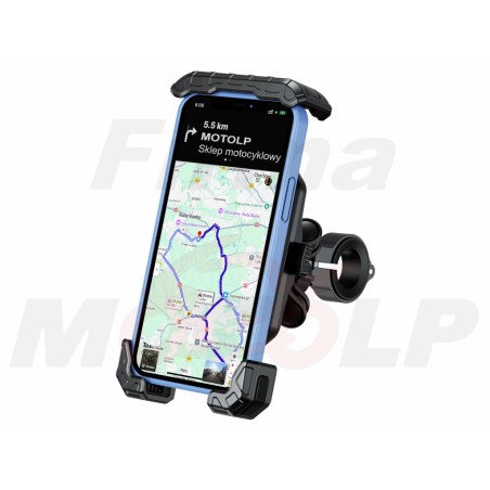 METALOWY UCHWYT MOCOWANIE NA TELEFON SMARTFON OBEJMA NA KIEROWNICĘ 22MM - 32MM
