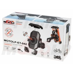 METALOWY UCHWYT MOCOWANIE NA TELEFON SMARTFON OBEJMA NA KIEROWNICĘ 22MM - 32MM