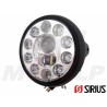 REFLEKTOR PRZEDNIA LAMPA PRZÓD LED LEDOWA SOCZEWKA CZARNY MAT HARLEY BUGGY HOMOLOGACJA E4 HC/R