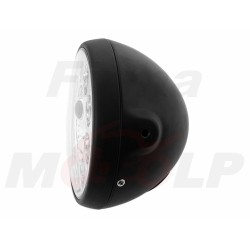 REFLEKTOR PRZEDNIA LAMPA PRZÓD LED LEDOWA SOCZEWKA CZARNY MAT HARLEY BUGGY HOMOLOGACJA E4 HC/R