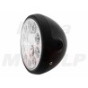REFLEKTOR PRZEDNIA LAMPA PRZÓD LED LEDOWA SOCZEWKA CZARNY MAT HARLEY BUGGY HOMOLOGACJA E4 HC/R