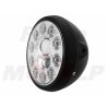 REFLEKTOR PRZEDNIA LAMPA PRZÓD LED LEDOWA SOCZEWKA CZARNY MAT HARLEY BUGGY HOMOLOGACJA E4 HC/R