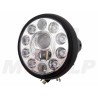 REFLEKTOR PRZEDNIA LAMPA PRZÓD LED LEDOWA SOCZEWKA CZARNY MAT HARLEY BUGGY HOMOLOGACJA E4 HC/R