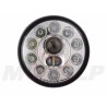 REFLEKTOR PRZEDNIA LAMPA PRZÓD LED LEDOWA SOCZEWKA CZARNY MAT HARLEY BUGGY HOMOLOGACJA E4 HC/R