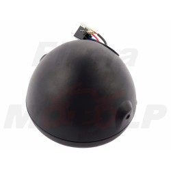 REFLEKTOR PRZEDNIA LAMPA PRZÓD LED LEDOWA SOCZEWKA CZARNY MAT HARLEY BUGGY HOMOLOGACJA E4 HC/R