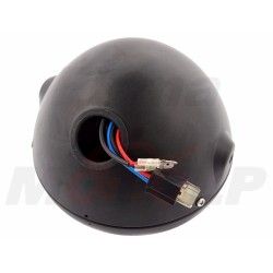 REFLEKTOR PRZEDNIA LAMPA PRZÓD LED LEDOWA SOCZEWKA CZARNY MAT HARLEY BUGGY HOMOLOGACJA E4 HC/R