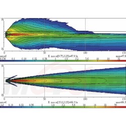 REFLEKTOR PRZEDNIA LAMPA PRZÓD LED LEDOWA SOCZEWKA CZARNY MAT HARLEY BUGGY HOMOLOGACJA E4 HC/R