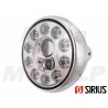 REFLEKTOR PRZEDNIA LAMPA PRZÓD LED LEDOWA SOCZEWKA CHROM HARLEY CHOPPER DRAG BUGGY HOMOLOGACJA E4 HC/R
