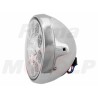 REFLEKTOR PRZEDNIA LAMPA PRZÓD LED LEDOWA SOCZEWKA CHROM HARLEY CHOPPER DRAG BUGGY HOMOLOGACJA E4 HC/R