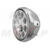 REFLEKTOR PRZEDNIA LAMPA PRZÓD LED LEDOWA SOCZEWKA CHROM HARLEY CHOPPER DRAG BUGGY HOMOLOGACJA E4 HC/R