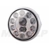 REFLEKTOR PRZEDNIA LAMPA PRZÓD LED LEDOWA SOCZEWKA CHROM HARLEY CHOPPER DRAG BUGGY HOMOLOGACJA E4 HC/R