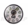 REFLEKTOR PRZEDNIA LAMPA PRZÓD LED LEDOWA SOCZEWKA CHROM HARLEY CHOPPER DRAG BUGGY HOMOLOGACJA E4 HC/R