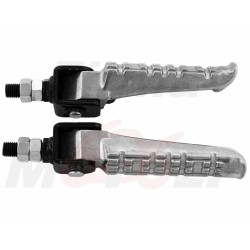 ALUMINIOWE PODNÓŻKI KIEROWCY PASAŻERA SKŁADANE ŚRUBA M10 MOTOCYKL CROSS SKUTER QUAD