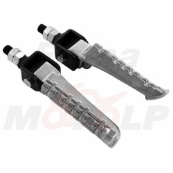 ALUMINIOWE PODNÓŻKI KIEROWCY PASAŻERA SKŁADANE ŚRUBA M10 MOTOCYKL CROSS SKUTER QUAD