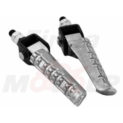 ALUMINIOWE PODNÓŻKI KIEROWCY PASAŻERA SKŁADANE ŚRUBA M10 MOTOCYKL CROSS SKUTER QUAD