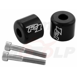 KOŃCÓWKI ZAKOŃCZENIA KIEROWNICY CIĘŻARKI CZARNE YAMAHA YZF 1000 R1 roczniki 1998-2008