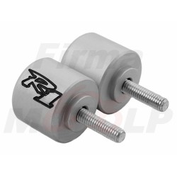 KOŃCÓWKI ZAKOŃCZENIA KIEROWNICY CIĘŻARKI SREBRNE YAMAHA YZF 1000 R1 roczniki 1998-2008