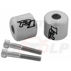 KOŃCÓWKI ZAKOŃCZENIA KIEROWNICY CIĘŻARKI SREBRNE YAMAHA YZF 1000 R1 roczniki 1998-2008