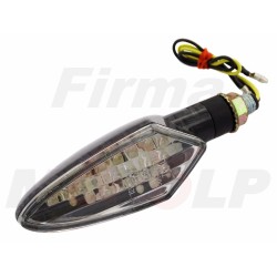 MIGACZE KIERUNKOWSKAZY LED LEDOWE CZARNY CARBON 12V 2.0W HOMOLOGACJA E11