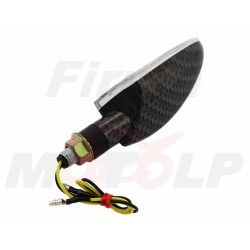 MIGACZE KIERUNKOWSKAZY LED LEDOWE CZARNY CARBON 12V 2.0W HOMOLOGACJA E11