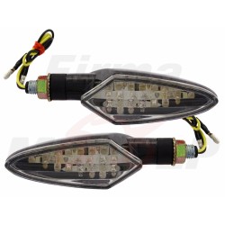 MIGACZE KIERUNKOWSKAZY LED LEDOWE CZARNY CARBON 12V 2.0W HOMOLOGACJA E11