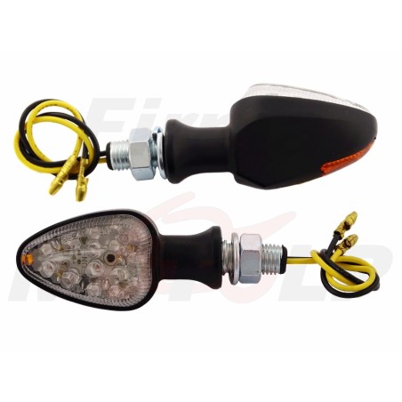 KIERUNKOWSKAZY MIGACZE KIERUNKI LED LEDOWE METAL CZARNY MAT 12V 2W HOMOLOGACJA E11