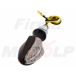 KIERUNKOWSKAZY MIGACZE KIERUNKI LED LEDOWE METAL CZARNY MAT 12V 2W HOMOLOGACJA E11