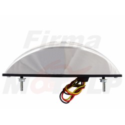 TYLNA LAMPA TYŁ LED LEDOWA CHROMOWANA ŁEZKA 12V 1,68W/0,6W ŚWIATŁO STOP HOMOLOGACJA E11