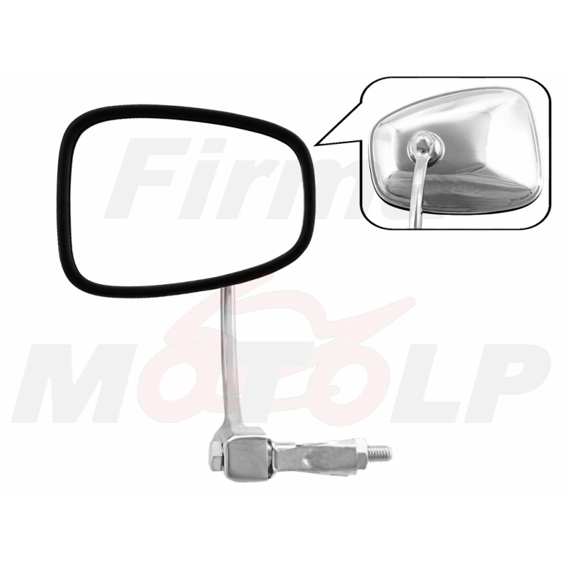 LUSTRO LUSTERKO CHROMOWANE METALOWE DO MONTAŻU W KIEROWNICY O ŚREDNICY WEWNĘTRZNEJ 18MM