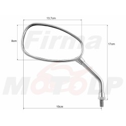LUSTRA LUSTERKA CHROMOWANE M10 HONDA VTX 1300 VTX 1800 VT 1300 CX FURY HOMOLOGACJA E11