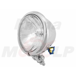 PRZEDNIA LAMPA PRZÓD REFLEKTOR LIGHTBAR 4,5 CALA CHROM METAL HOMOLOGACJA E4 - HR - halogenowe drogowe