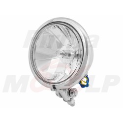 PRZEDNIA LAMPA PRZÓD REFLEKTOR LIGHTBAR 4,5 CALA CHROM METAL HOMOLOGACJA E4 - HR - halogenowe drogowe