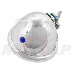 PRZEDNIA LAMPA PRZÓD REFLEKTOR LIGHTBAR 4,5 CALA CHROM METAL HOMOLOGACJA E4 - HR - halogenowe drogowe