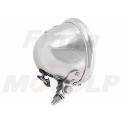 PRZEDNIA LAMPA PRZÓD REFLEKTOR LIGHTBAR 4,5 CALA CHROM METAL HOMOLOGACJA E4 - HR - halogenowe drogowe