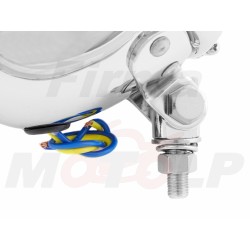 PRZEDNIE LAMPY PRZÓD REFLEKTORY LIGHTBARY 4,5 CALA CHROM METAL HOMOLOGACJA E4 - halogenowe drogowe