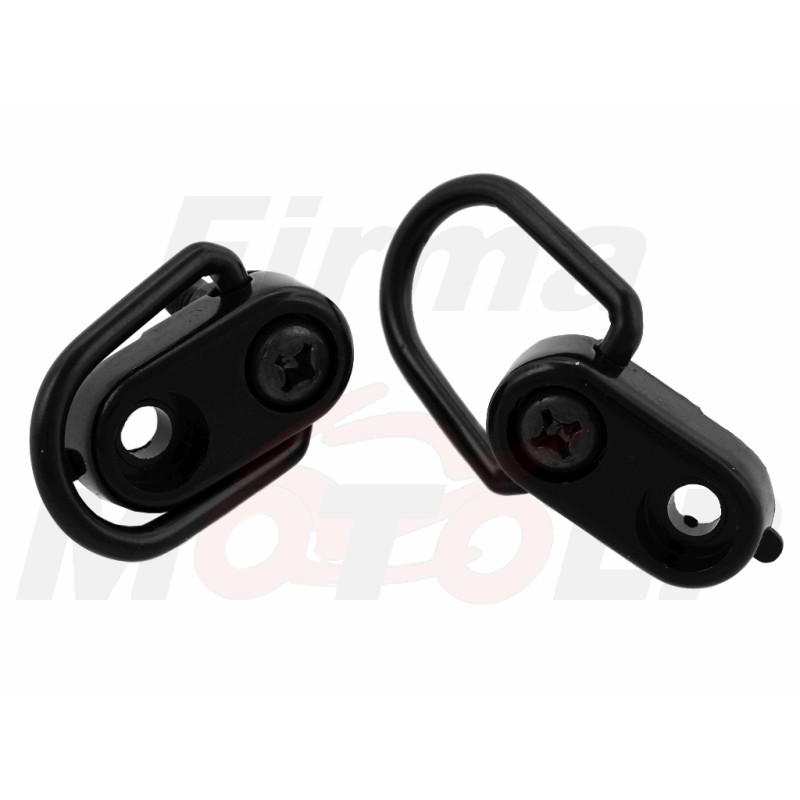 ZACZEPY UCHWYTY HACZYKI DO SIATKI BAGAŻOWEJ MOCOWANIA SIATKI BAGAŻU METAL CZARNE