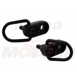 ZACZEPY UCHWYTY HACZYKI DO SIATKI BAGAŻOWEJ MOCOWANIA SIATKI BAGAŻU METAL CZARNE