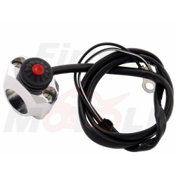 PRZEŁĄCZNIK WŁĄCZNIK MONOSTABILNY KLAKSONU OSTRZEGAWCZY CHWILOWY METAL NA KIEROWNICĘ 22MM