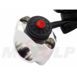 PRZEŁĄCZNIK WŁĄCZNIK MONOSTABILNY KLAKSONU OSTRZEGAWCZY CHWILOWY METAL NA KIEROWNICĘ 22MM