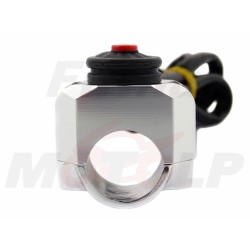 PRZEŁĄCZNIK WŁĄCZNIK MONOSTABILNY KLAKSONU OSTRZEGAWCZY CHWILOWY METAL NA KIEROWNICĘ 22MM