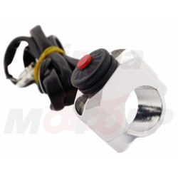 PRZEŁĄCZNIK WŁĄCZNIK MONOSTABILNY KLAKSONU OSTRZEGAWCZY CHWILOWY METAL NA KIEROWNICĘ 22MM