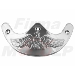 DASZEK LAMPY BŁOTNIKA NA LAMPĘ BŁOTNIK LIGHTBAR 4,5 CALA 4,5` CHROM METAL ZDOBIONY ORZEŁKIEM