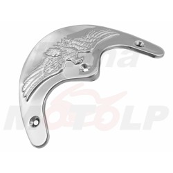 DASZEK LAMPY BŁOTNIKA NA LAMPĘ BŁOTNIK LIGHTBAR 4,5 CALA 4,5` CHROM METAL ZDOBIONY ORZEŁKIEM