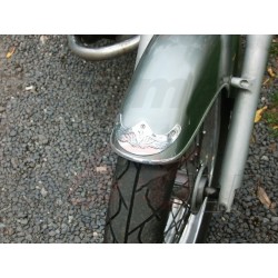 DASZEK LAMPY BŁOTNIKA NA LAMPĘ BŁOTNIK LIGHTBAR 4,5 CALA 4,5` CHROM METAL ZDOBIONY ORZEŁKIEM